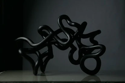 PATH: Mountain, unique and handmade sculpture, reused material - Image 5