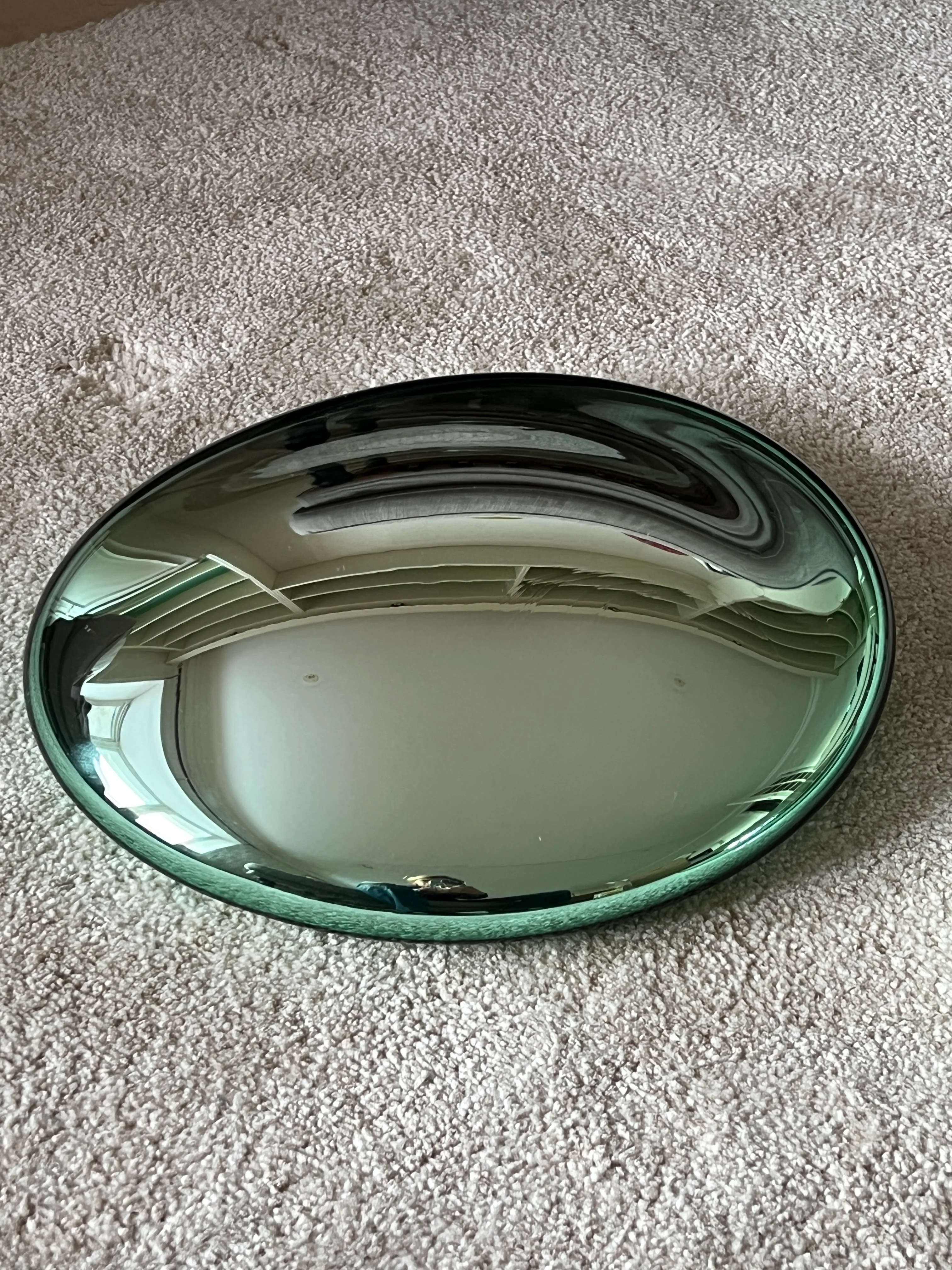 Glass sculpture, Portal pale green, wall sculpture, handmade - Image 2