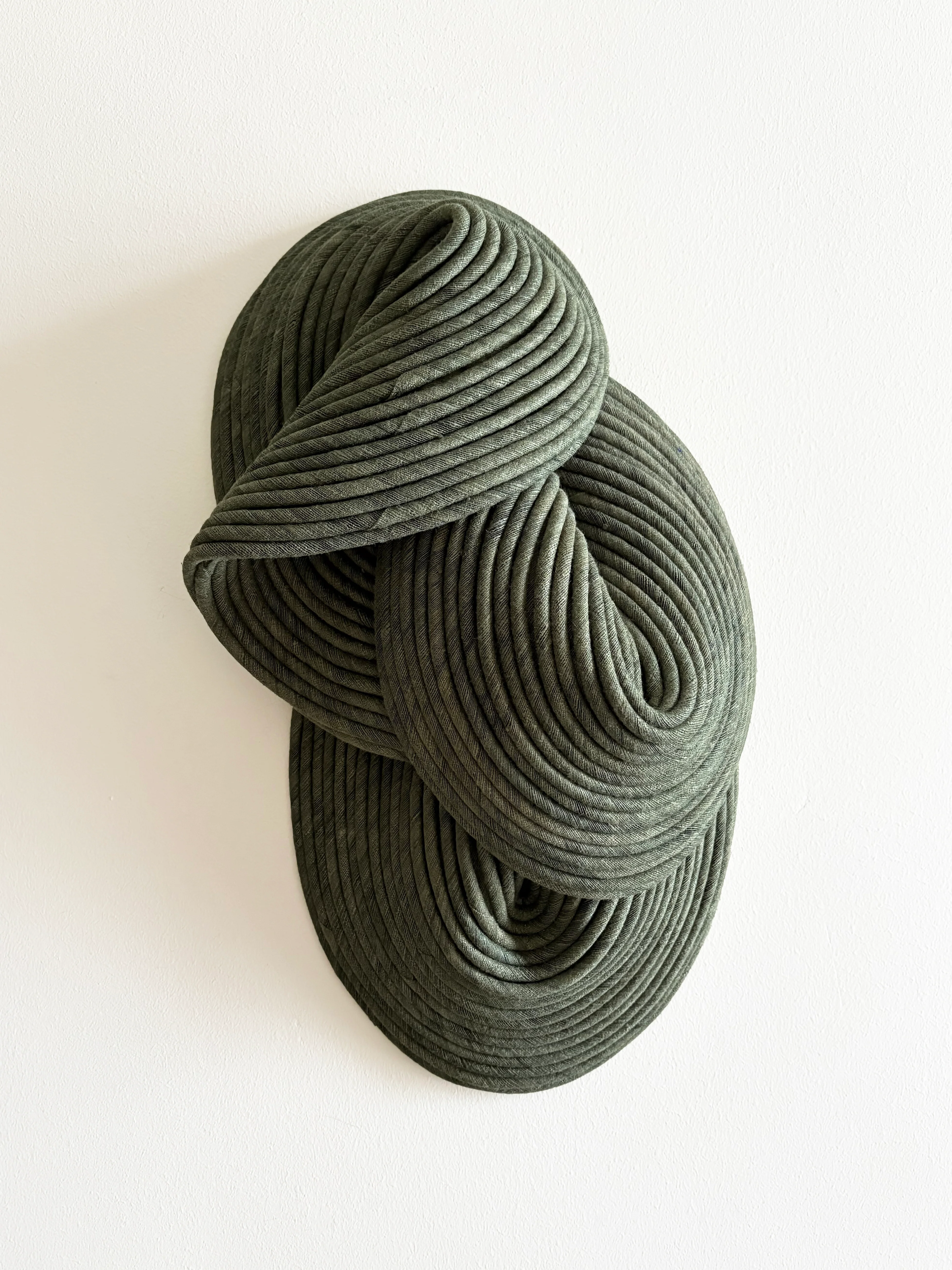 Green ash, wall textile sculpture
