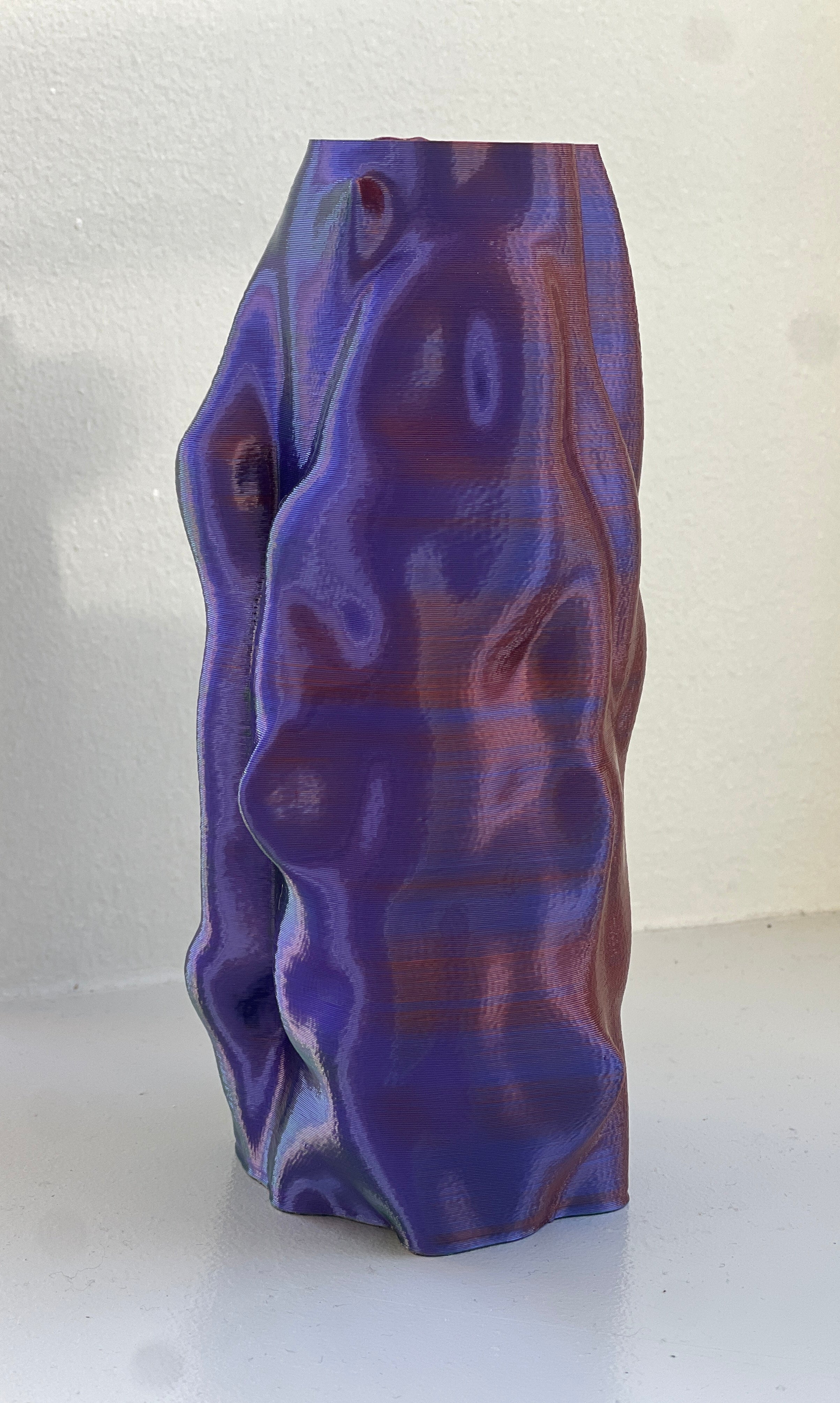 Organic Angel Vase Green to Lilac to Rusty - Image 2