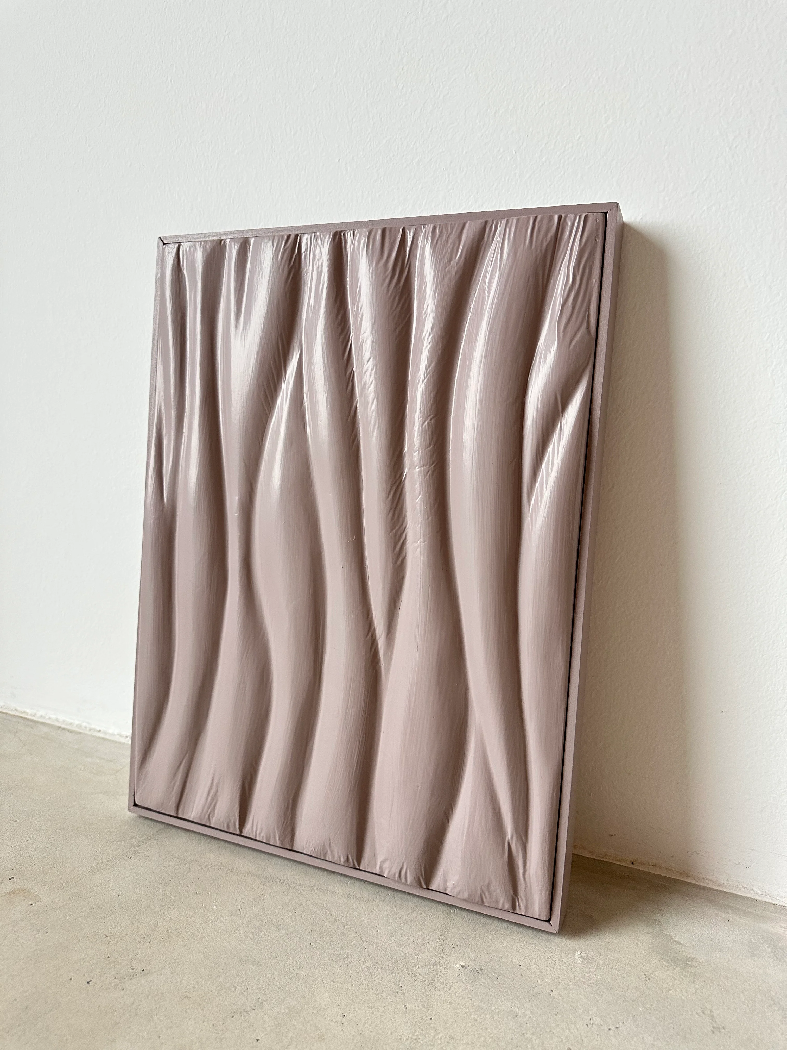 Original painting, Waves Pale Pink
