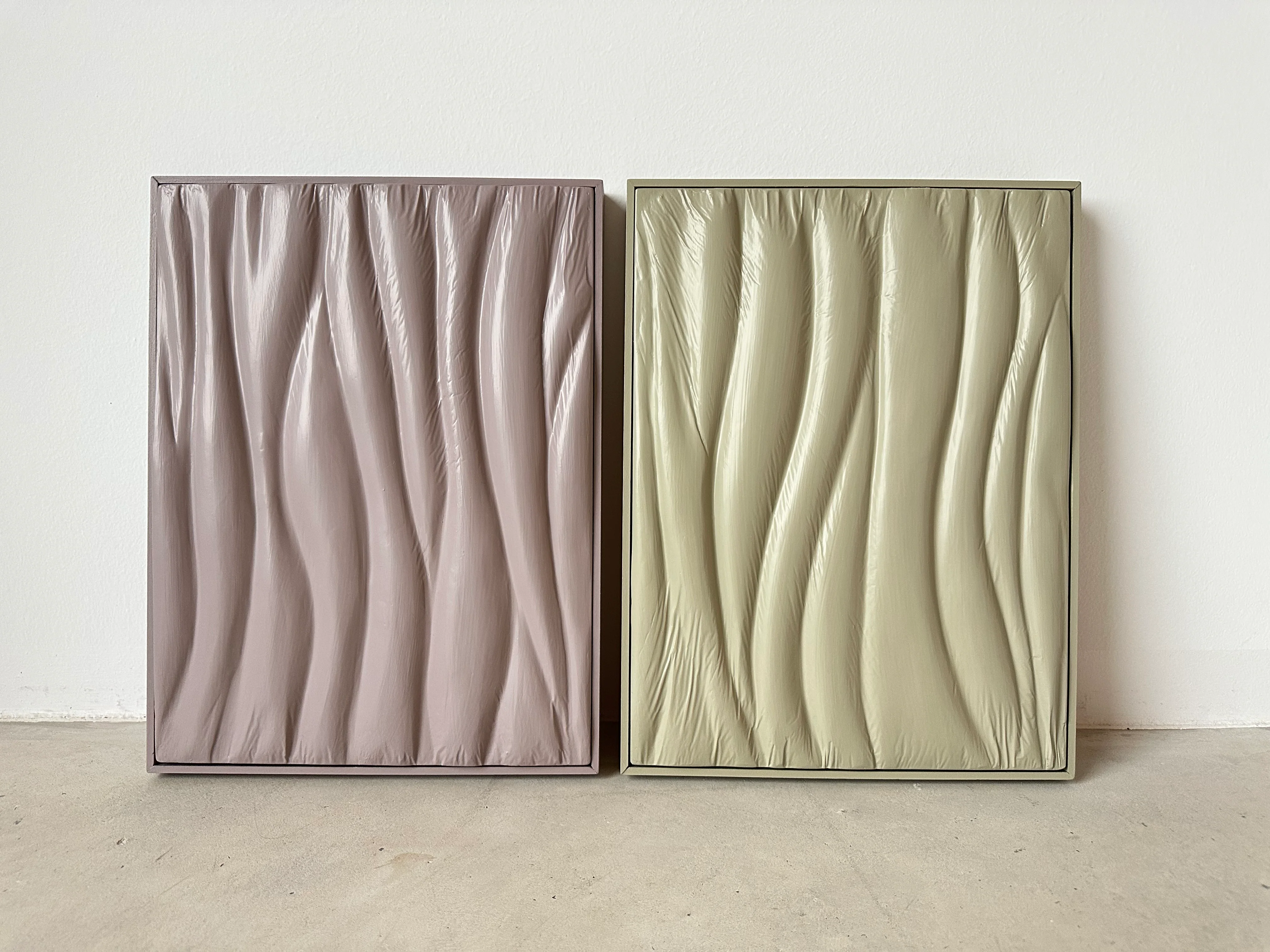 Original painting, Waves Beige - Image 3