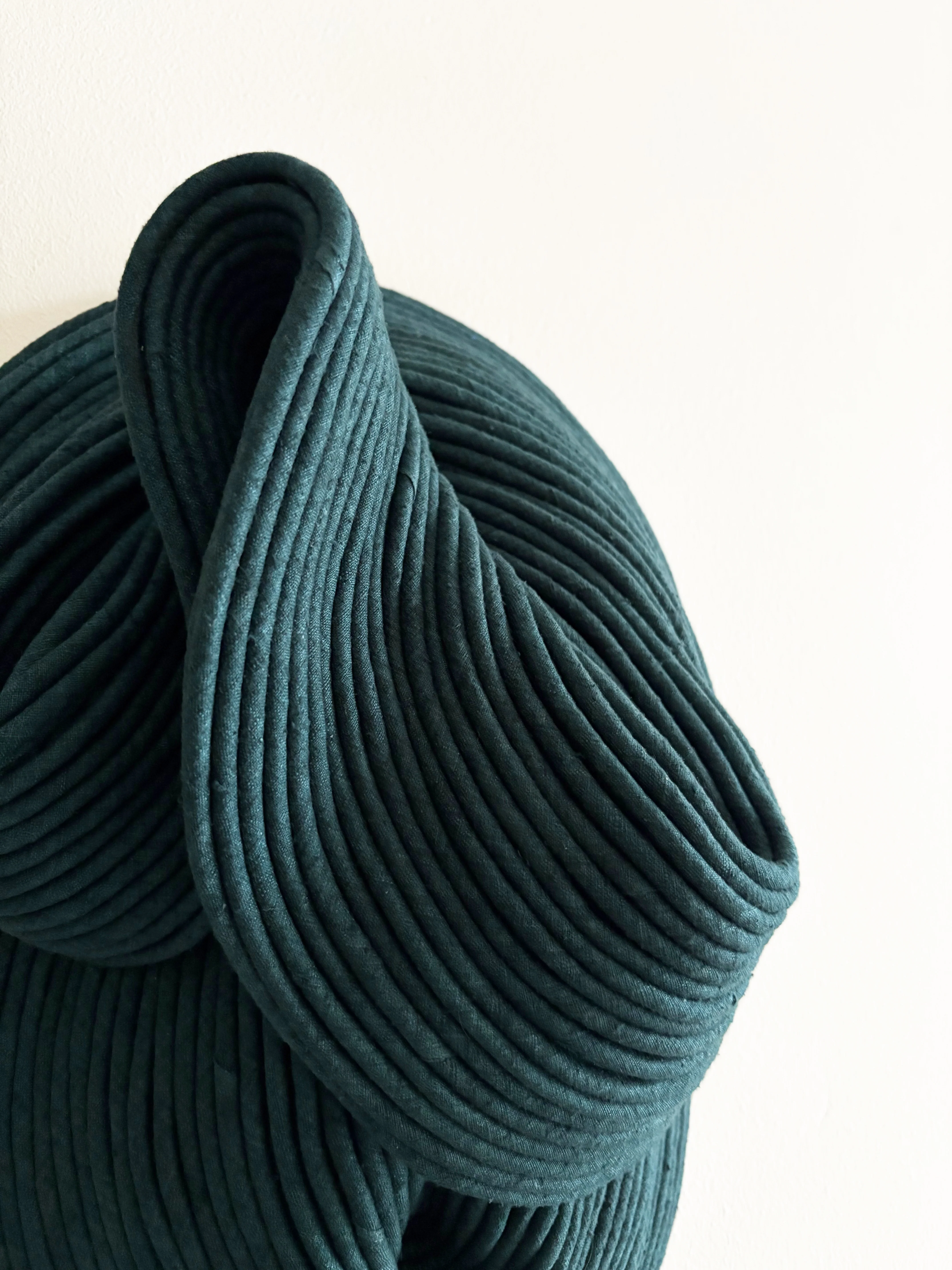 Petrol Green, wall textile sculpture - Image 4