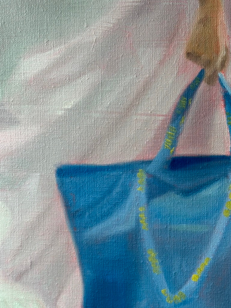 Ready for anything, original on linen - Image 4
