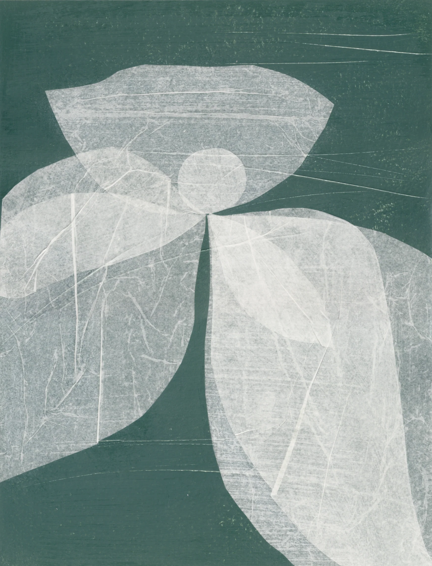Tulip, collage handmade original - Image 4